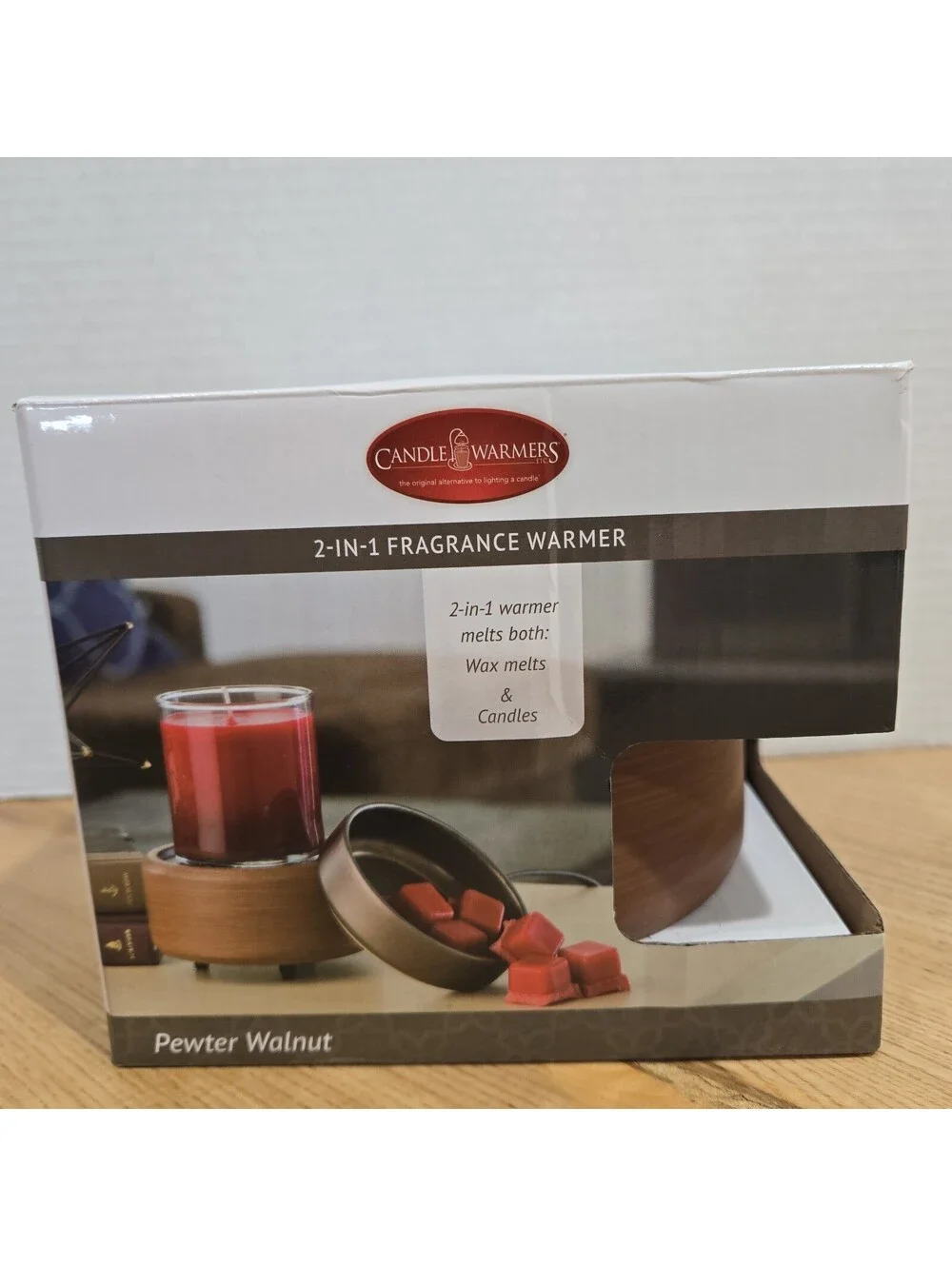 Candle Warmers Etc 2-In-1 Fragrance Warmer for Wax Melts or Candles New